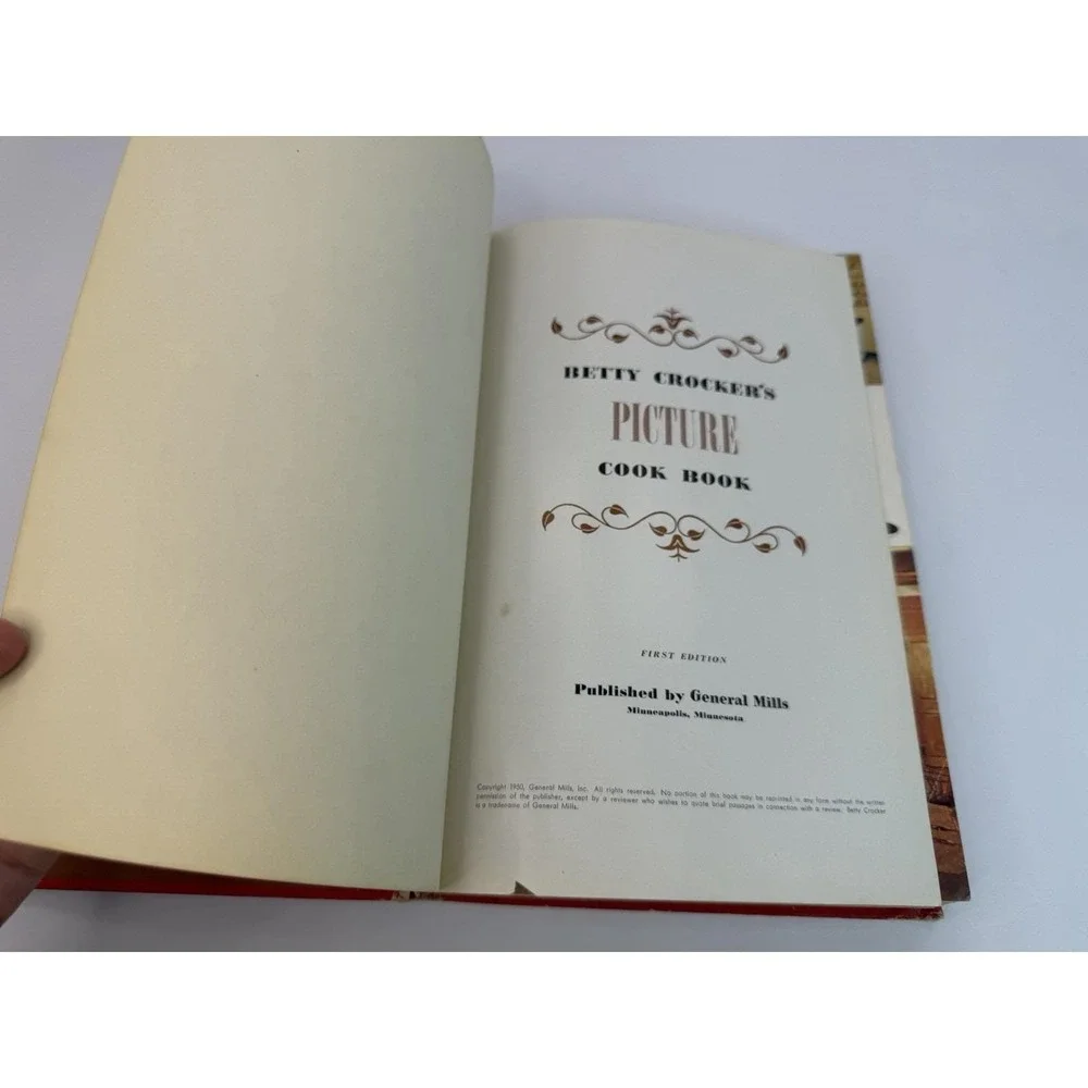 Betty Crocker's Picture Cook Book 1st Edition 1st Printing Hardcover 1950